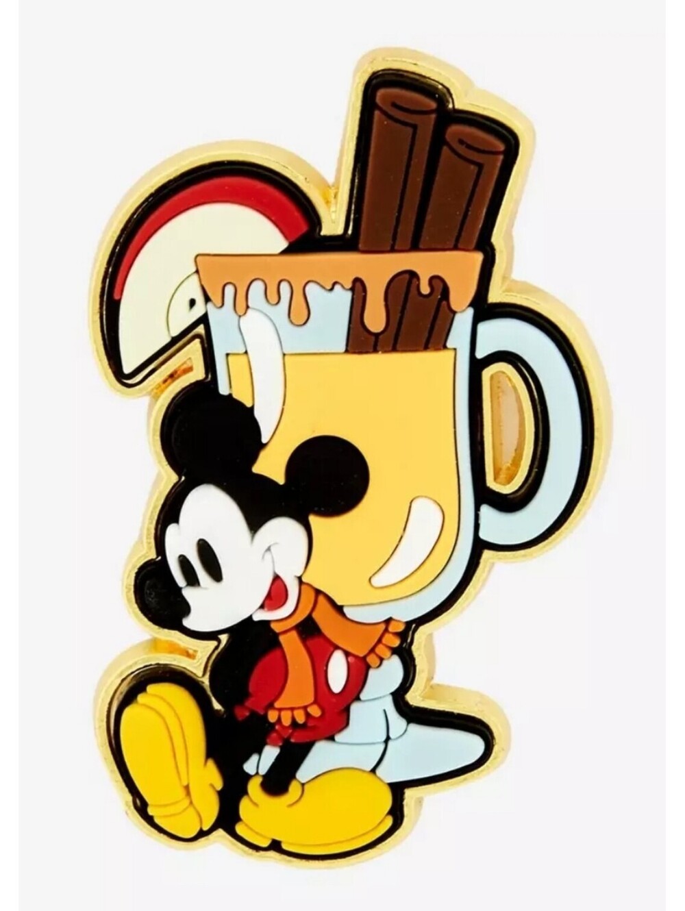 Loungefly Disney Mickey Mouse Apple Cider Cinnammon Scented Enamel Pin